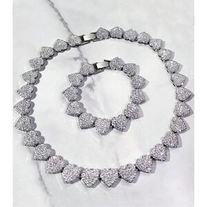 Iced Heart Necklace